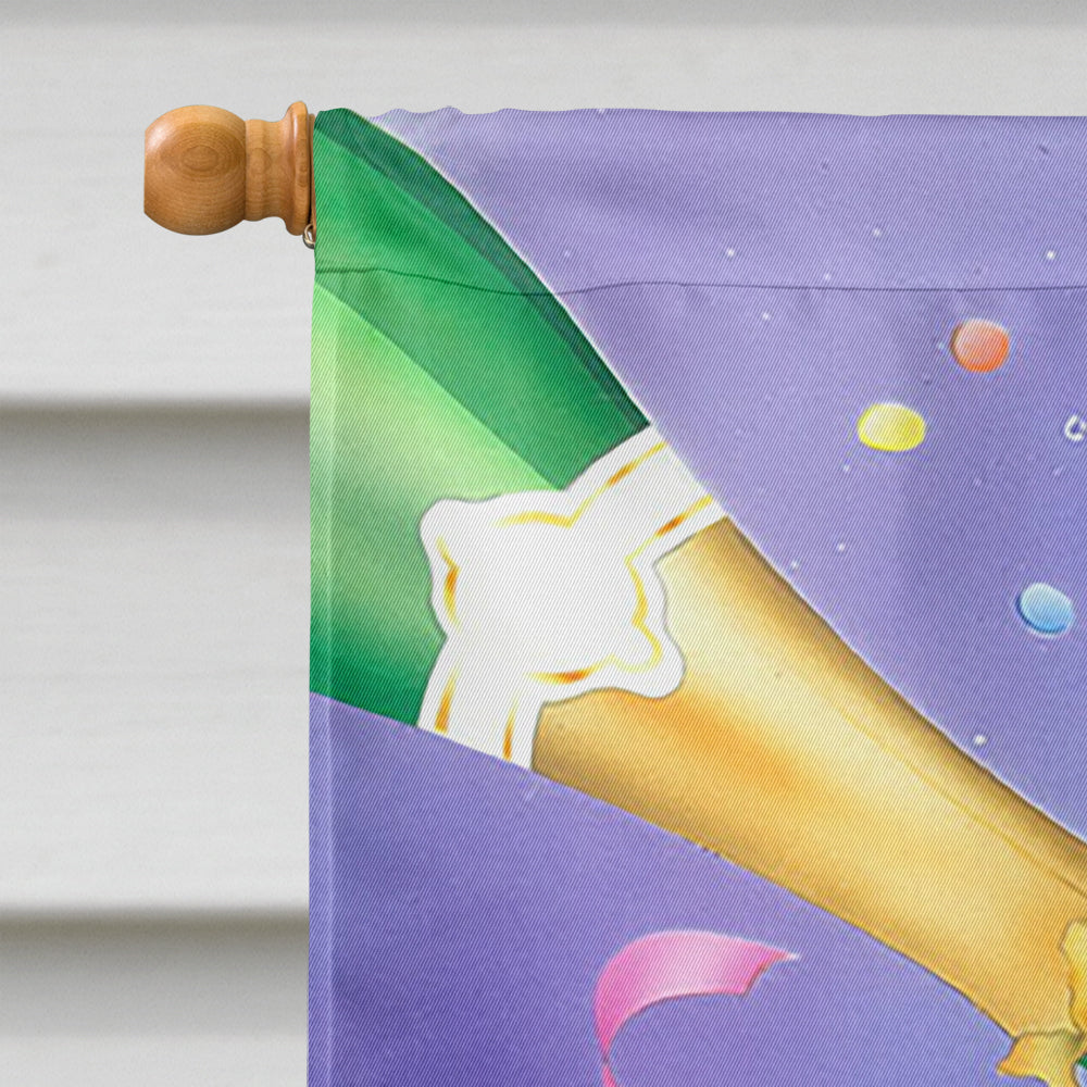 Celebrate New Years Toast Flag Canvas House Size APH8555CHF