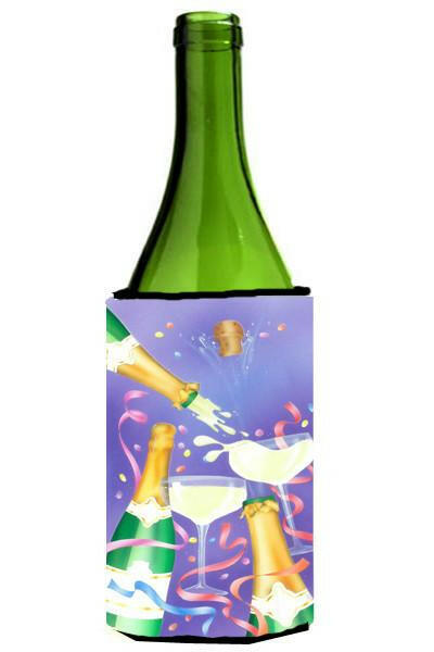 Celebrate New Years Toast Wine Bottle Beverage Insulator Hugger APH8555LITERK by Caroline&#39;s Treasures