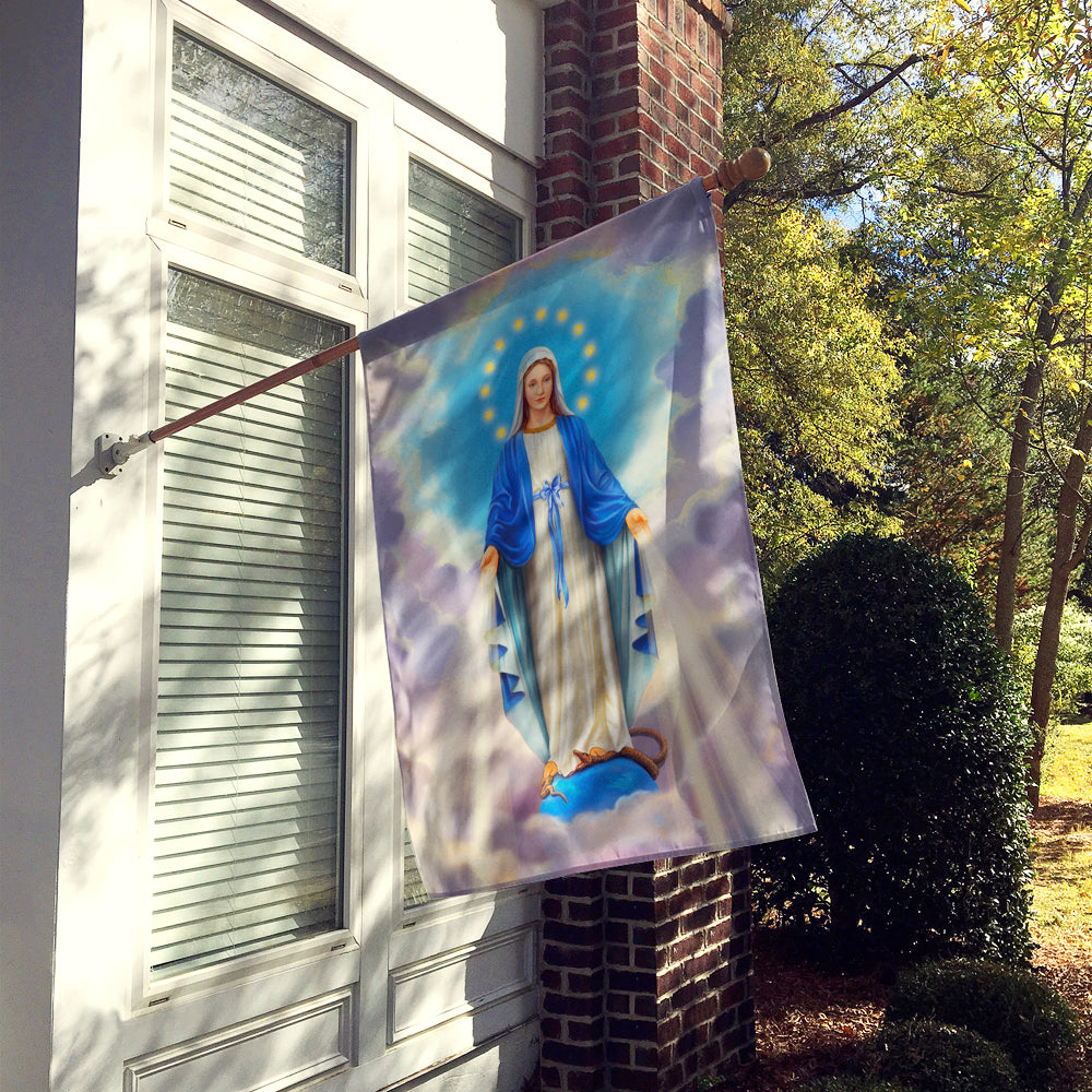 Religious Blessed Virgin Mother Mary Flag Canvas House Size APH8805CHF
