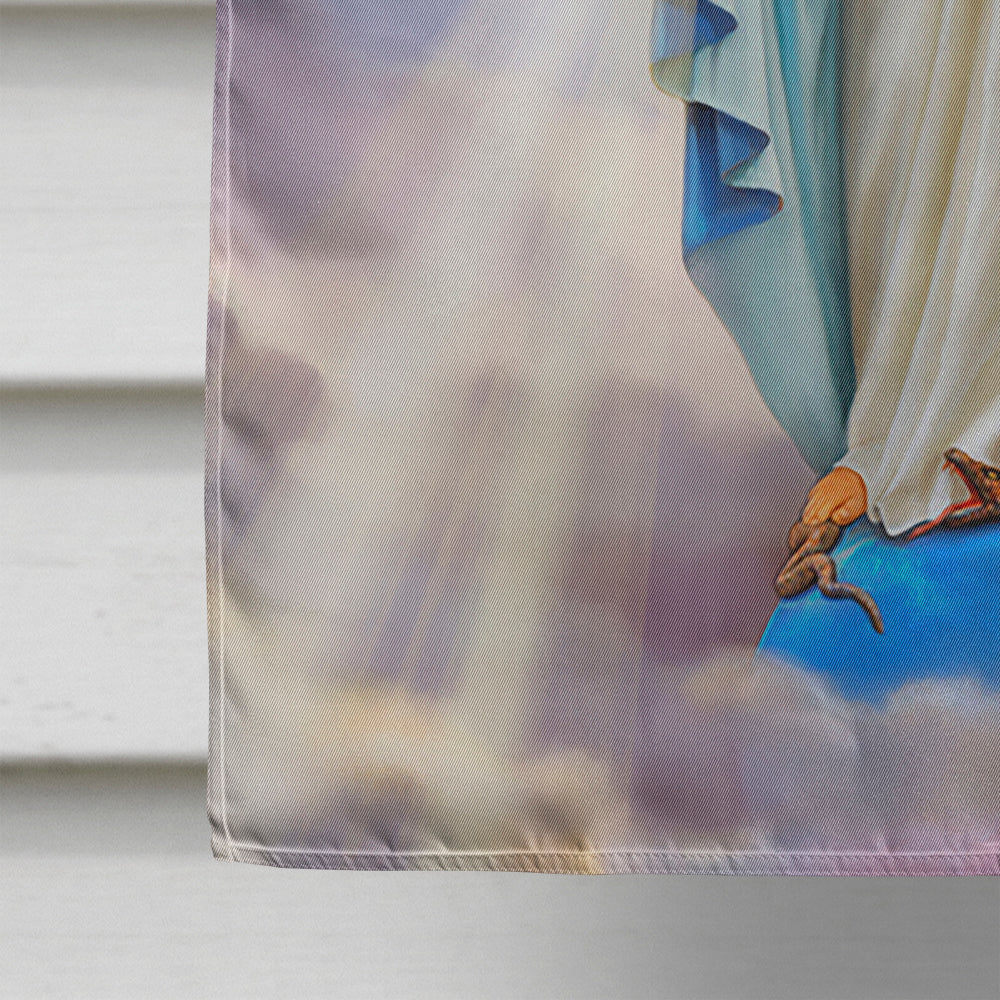 Religious Blessed Virgin Mother Mary Flag Canvas House Size APH8805CHF  the-store.com.
