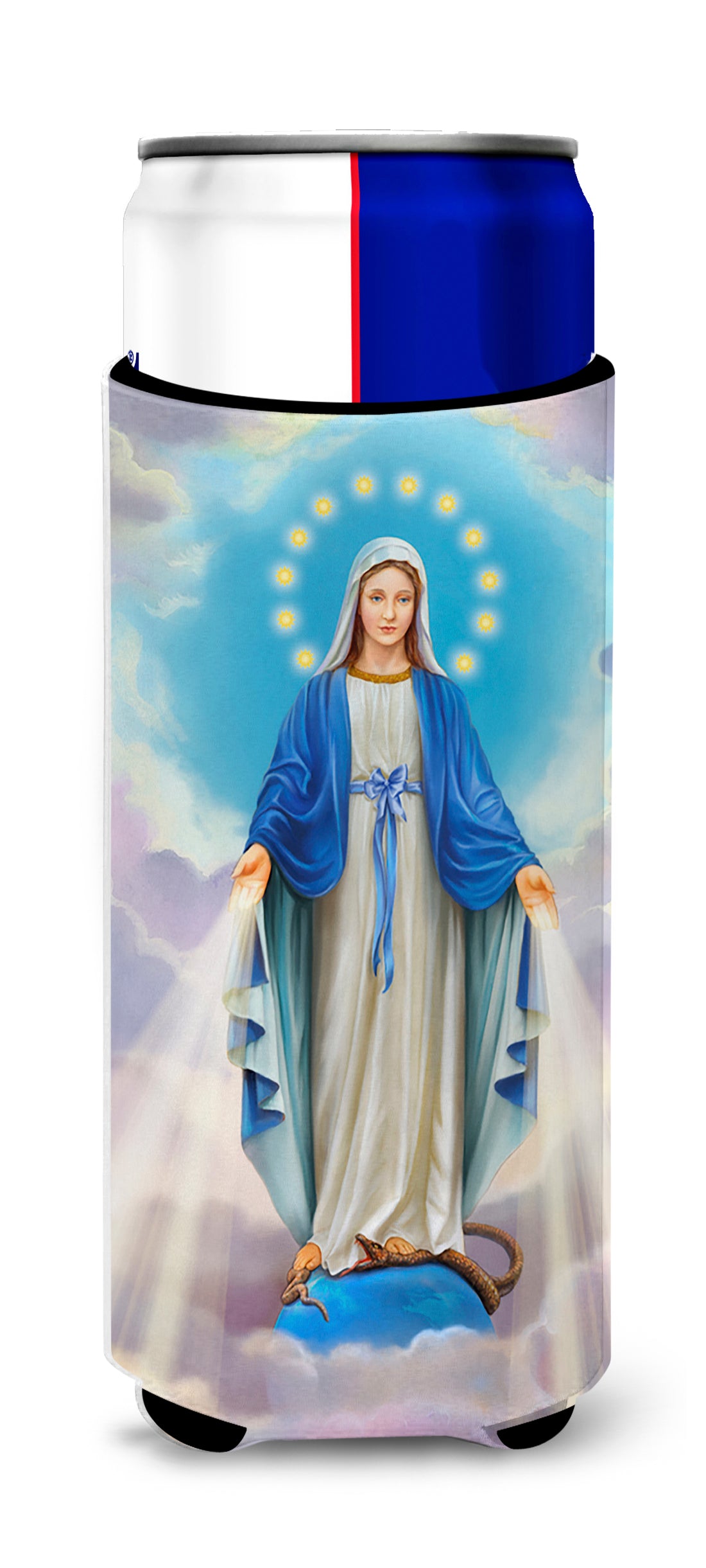 Religieuse Bienheureuse Vierge Mère Marie Michelob Ultra Beverage Isolateurs pour canettes minces APH8805MUK