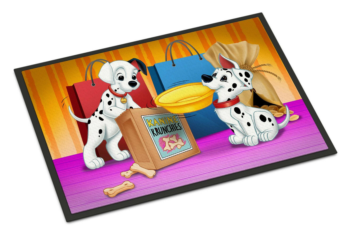 Dalmatians Snack Time Indoor or Outdoor Mat 18x27 APH9063MAT - the-store.com