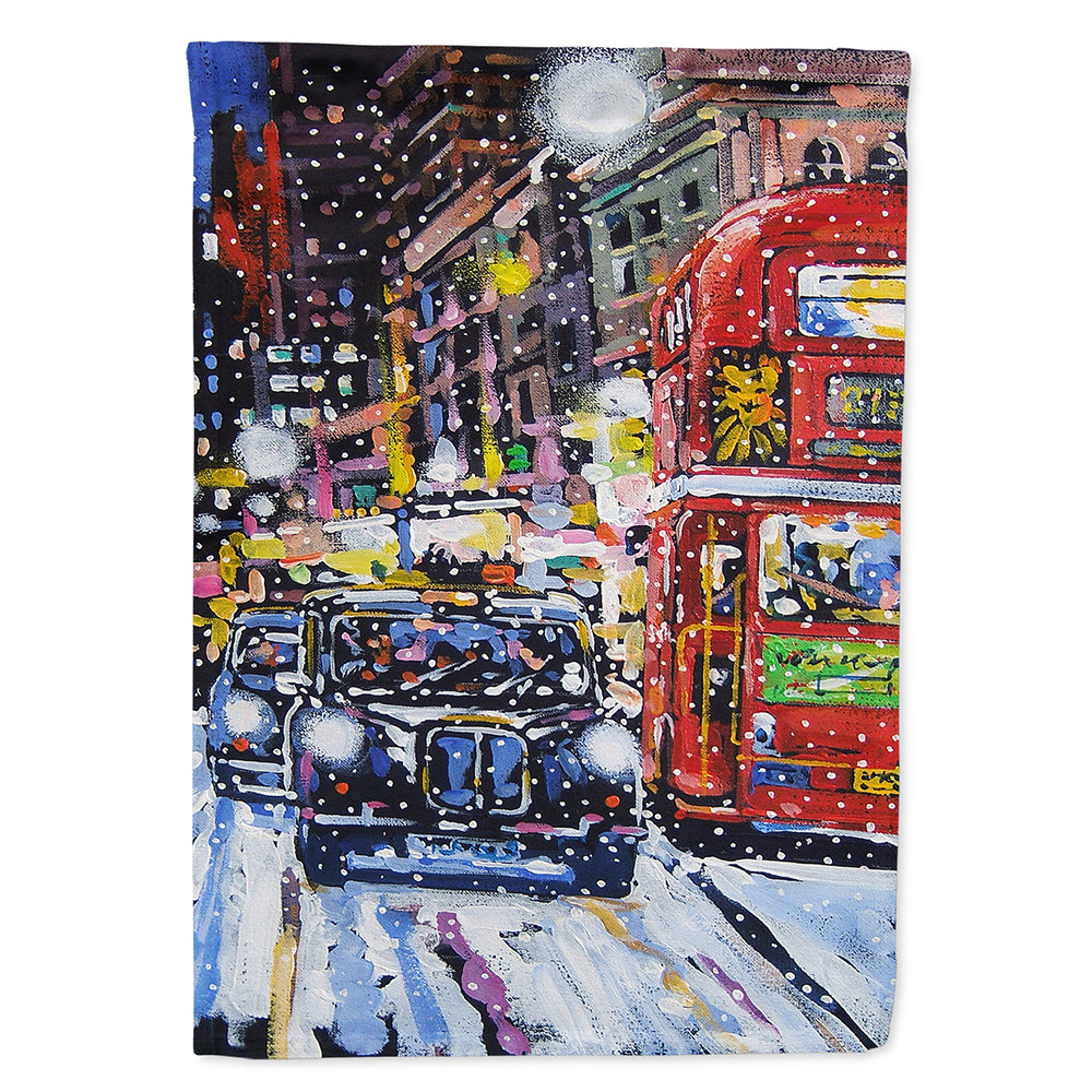 London Snow by Roy Avis Flag Canvas House Size ARA0133CHF