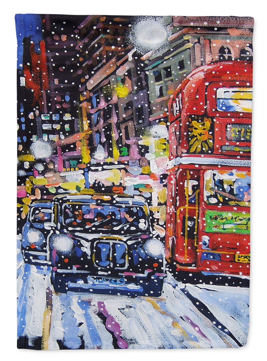 London Snow by Roy Avis Drapeau Jardin Taille ARA0133GF