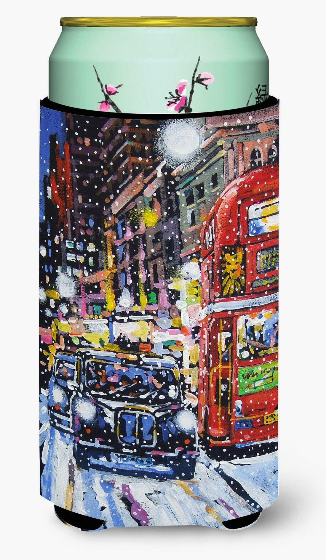 London Snow by Roy Avis Tall Boy Beverage Insulator Hugger ARA0133TBC by Caroline&#39;s Treasures