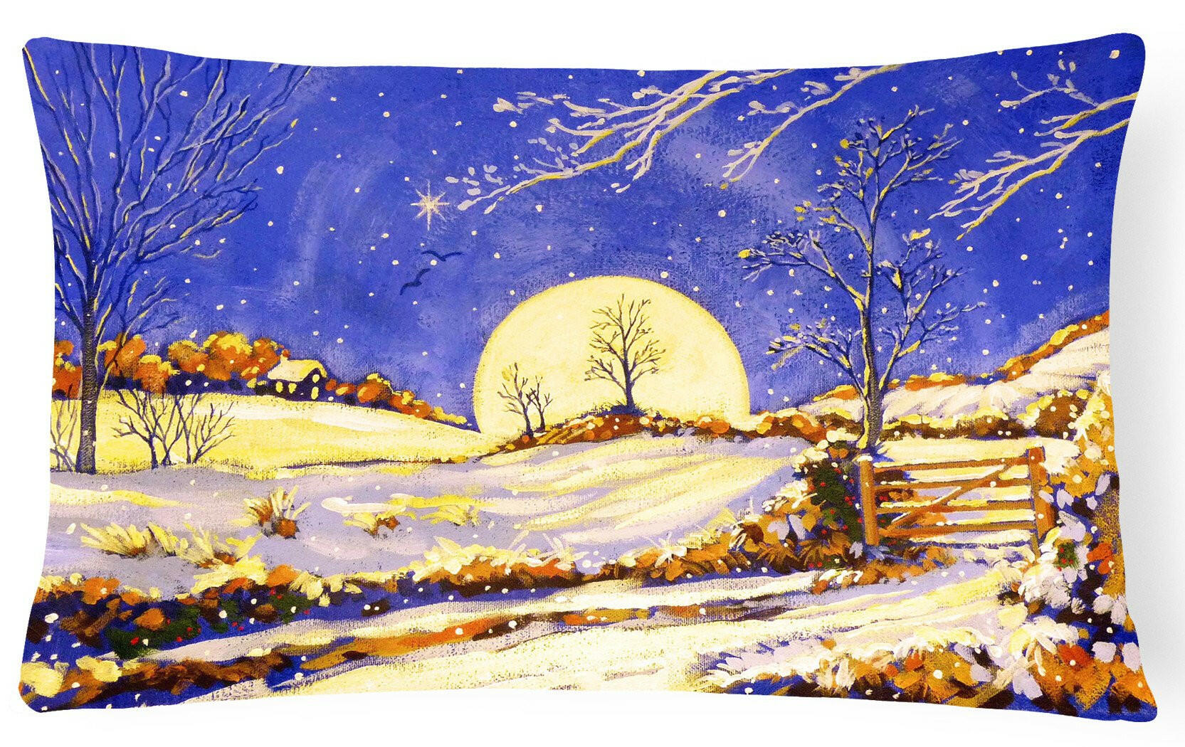 Winter Moonrise by Roy Avis Fabric Decorative Pillow ARA0139PW1216 by Caroline's Treasures