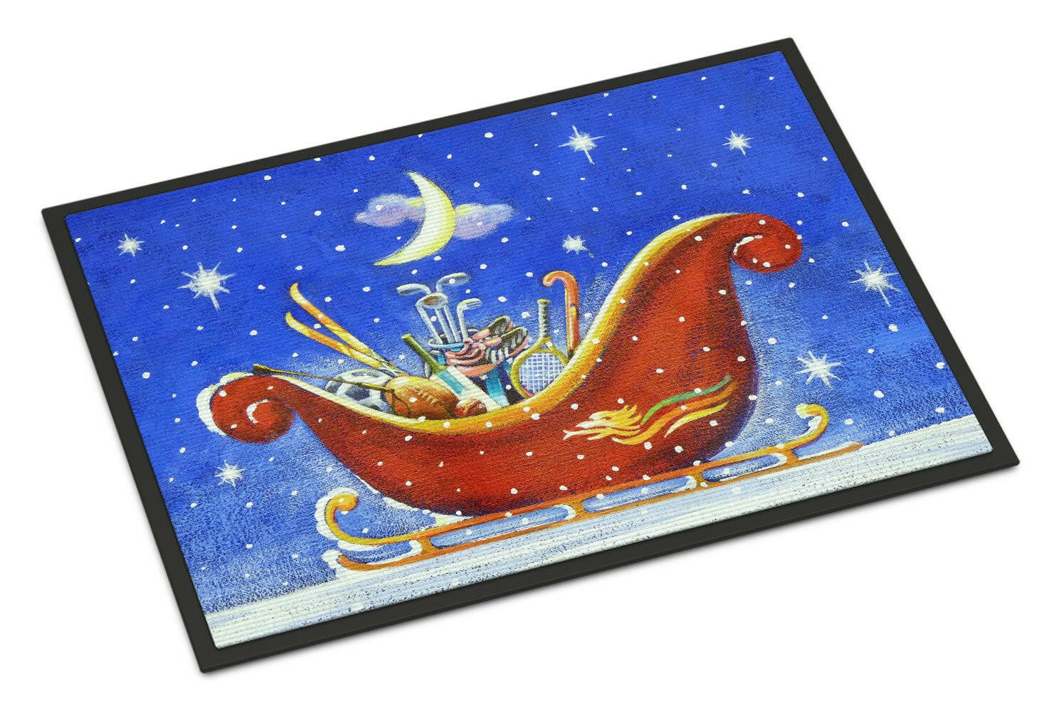 Christmas Santa's Sleigh by Roy Avis Indoor or Outdoor Mat 24x36 ARA0143JMAT - the-store.com