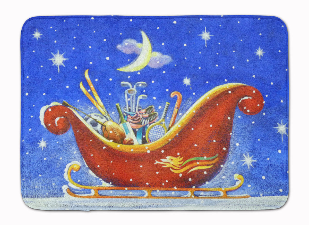 Christmas Santa&#39;s Sleigh by Roy Avis Machine Washable Memory Foam Mat ARA0143RUG - the-store.com