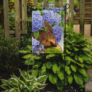 Hedgehog & Hydrangea Flag Garden Size ASA2001GF