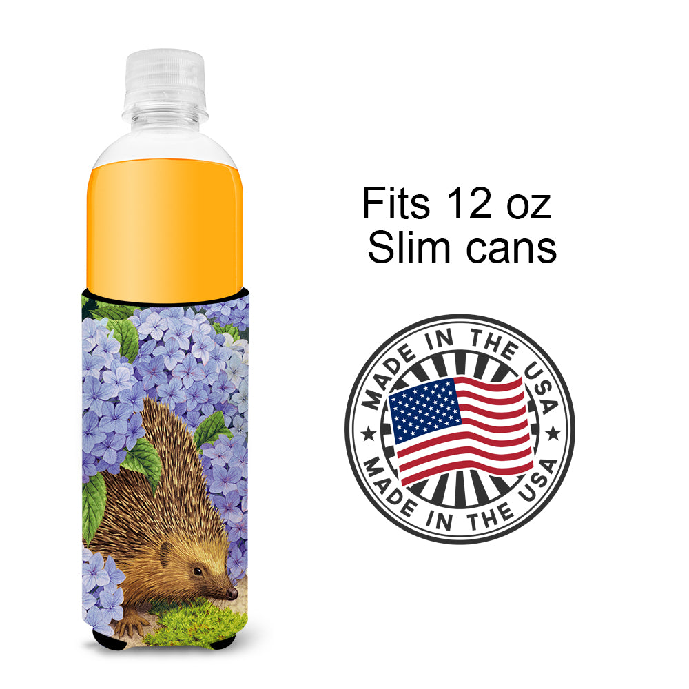 Hedgehog & Hydrangea Ultra Beverage Insulators for slim cans ASA2001MUK