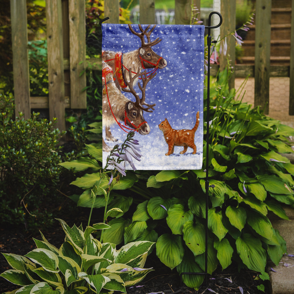 Reindeers & Cat Flag Garden Size ASA2015GF.