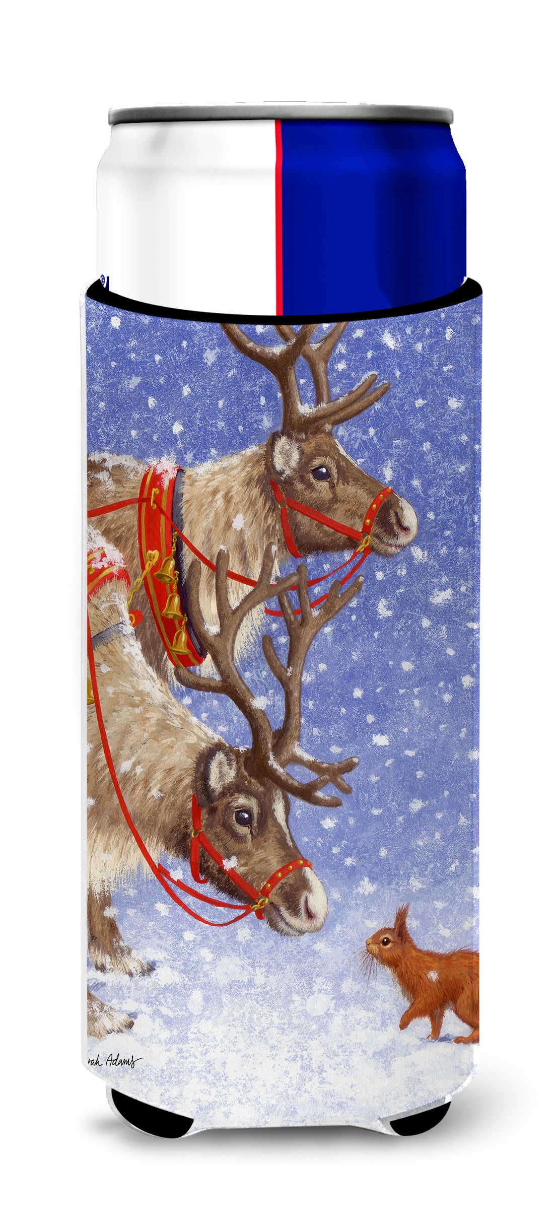 Reindeers &amp; Squirrel Ultra Beverage Insulators for slim cans ASA2016MUK  the-store.com.
