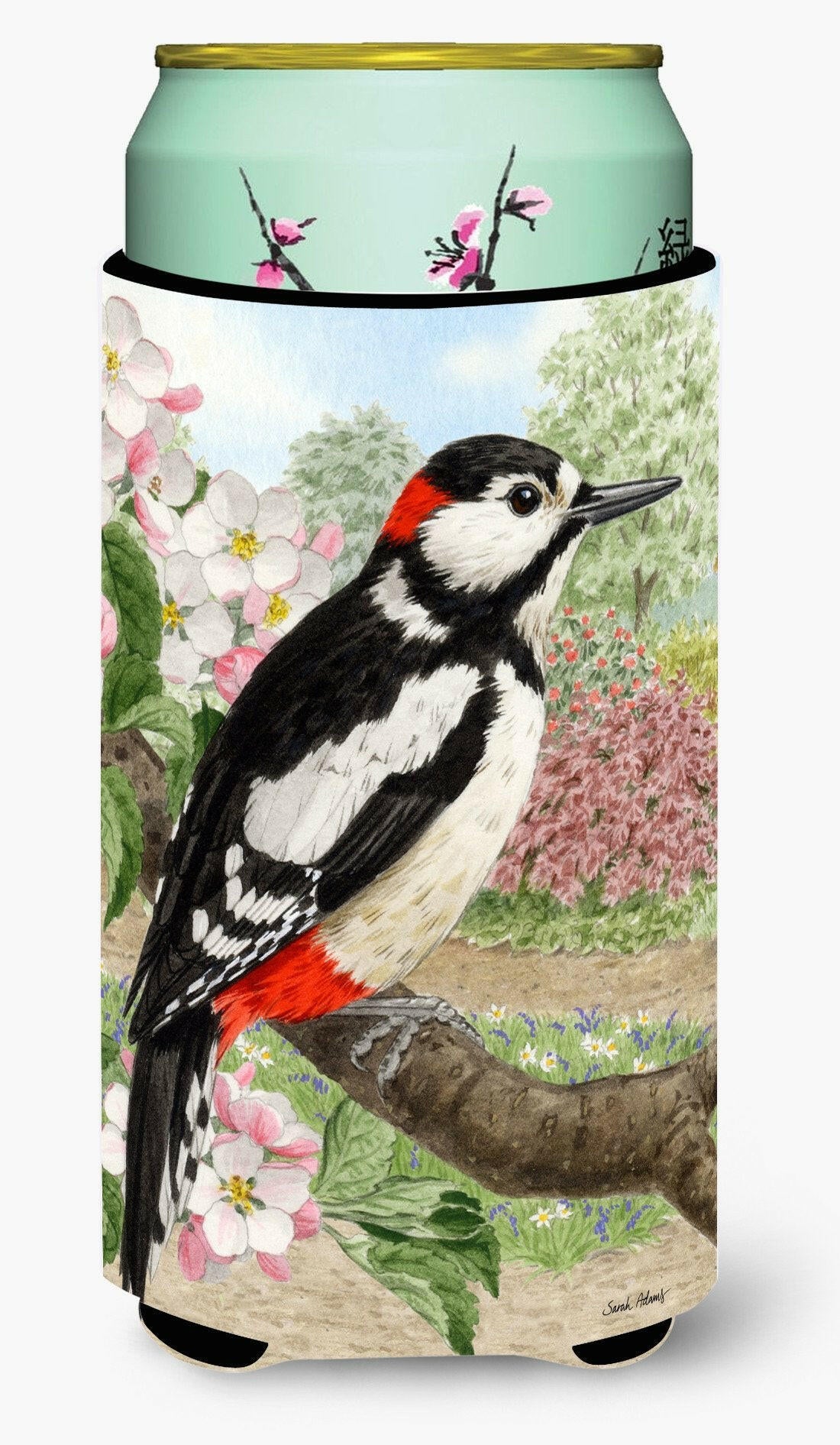 Woodpecker  Tall Boy Beverage Insulator Hugger ASA2018TBC by Caroline&#39;s Treasures