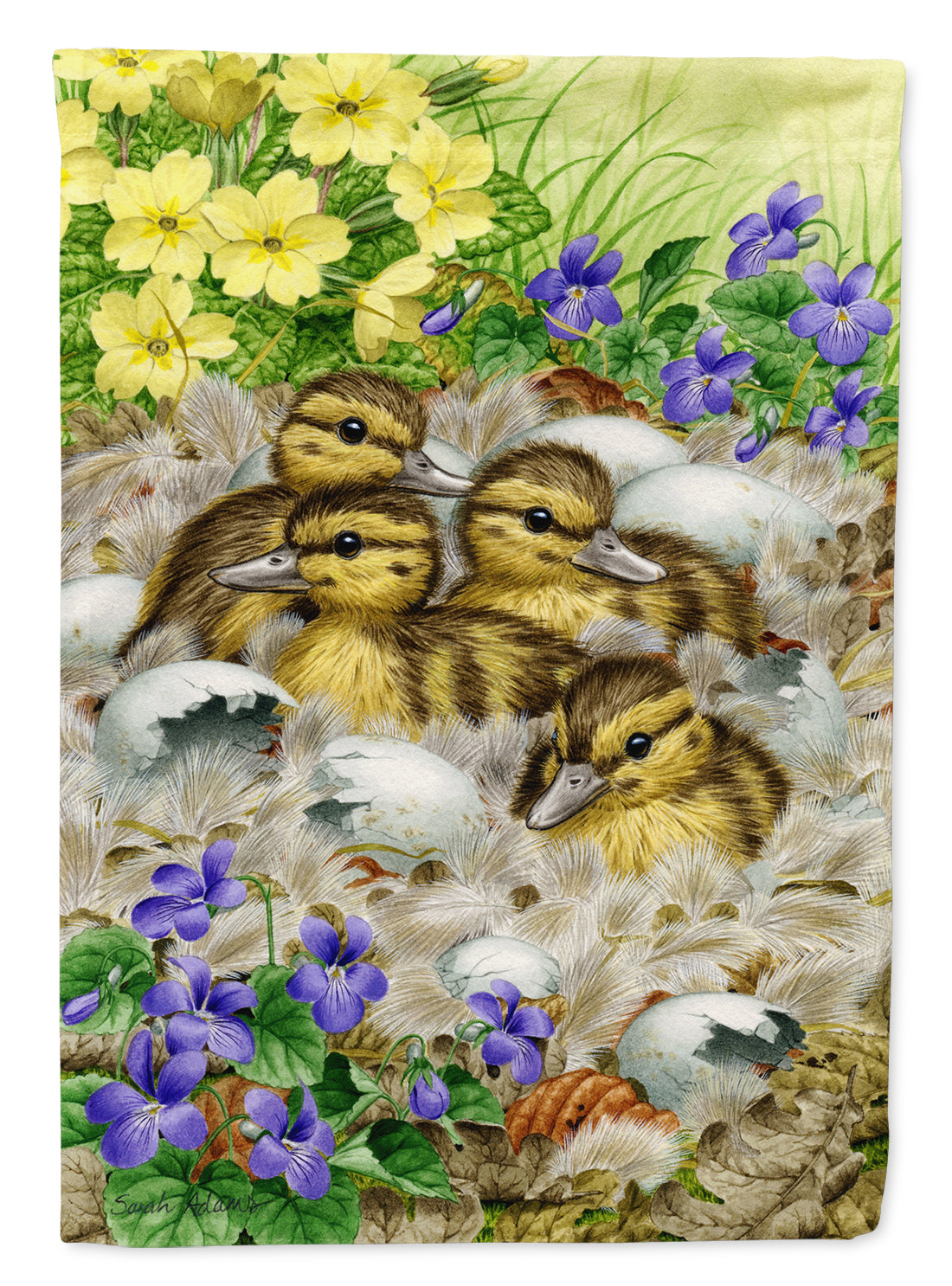 Mallard Duck Chicks Flag Garden Size ASA2020GF
