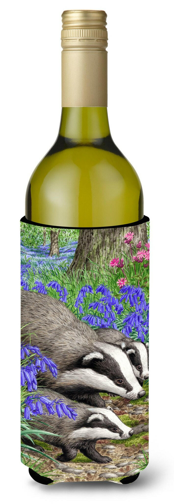 Badgers Wine Bottle Beverage Insulator Hugger ASA2021LITERK by Caroline&#39;s Treasures