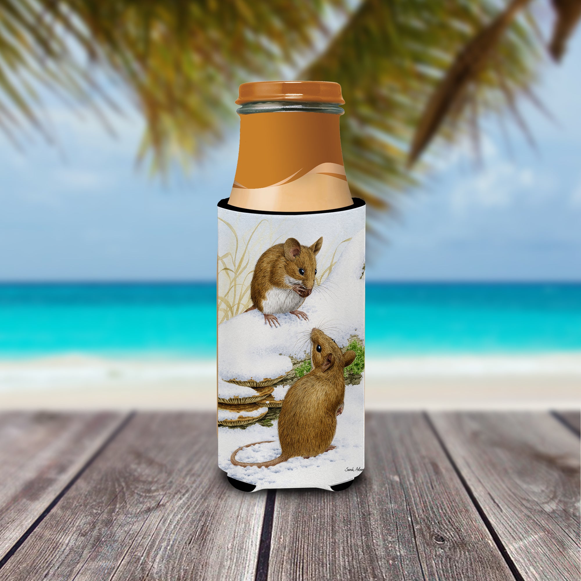 Wood Mice Wood Mouse Ultra Beverage Insulators for slim cans ASA2027MUK