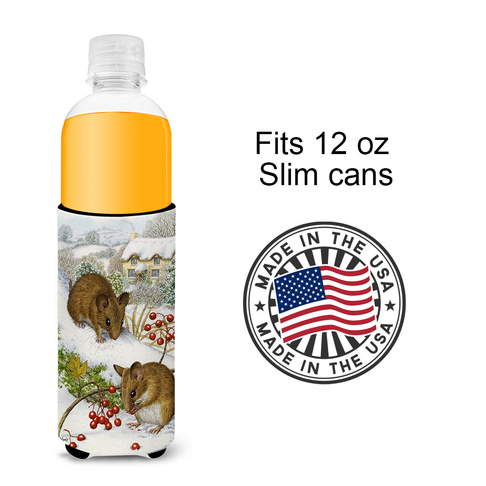 Wood Mice and Berries Ultra Beverage Insulators for slim cans ASA2028MUK