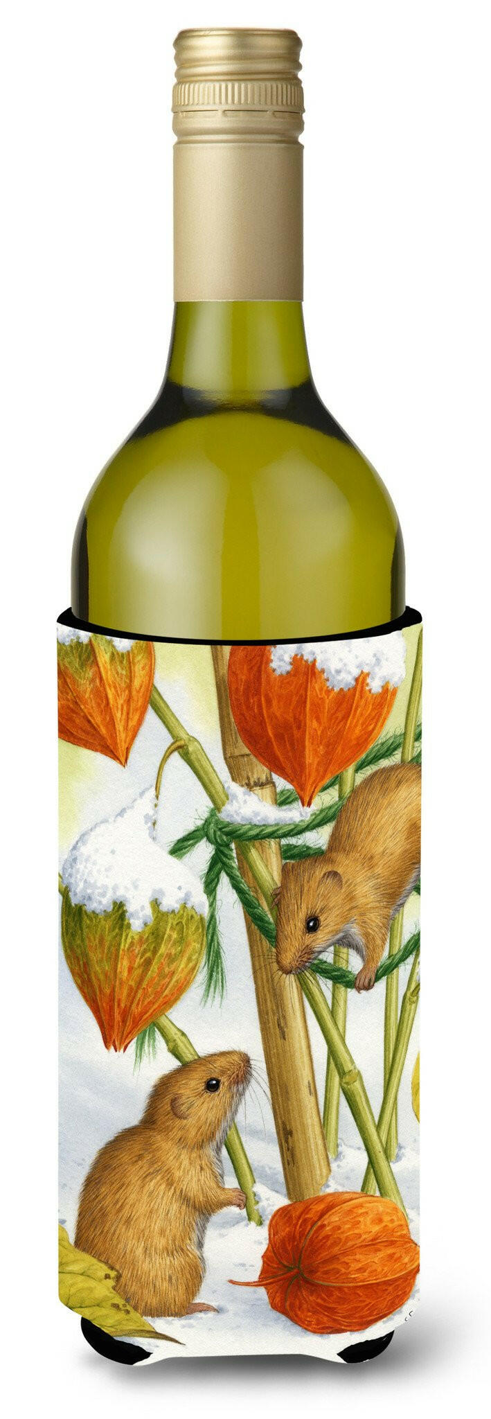 Harvest Mice Wine Bottle Beverage Insulator Hugger ASA2029LITERK by Caroline's Treasures