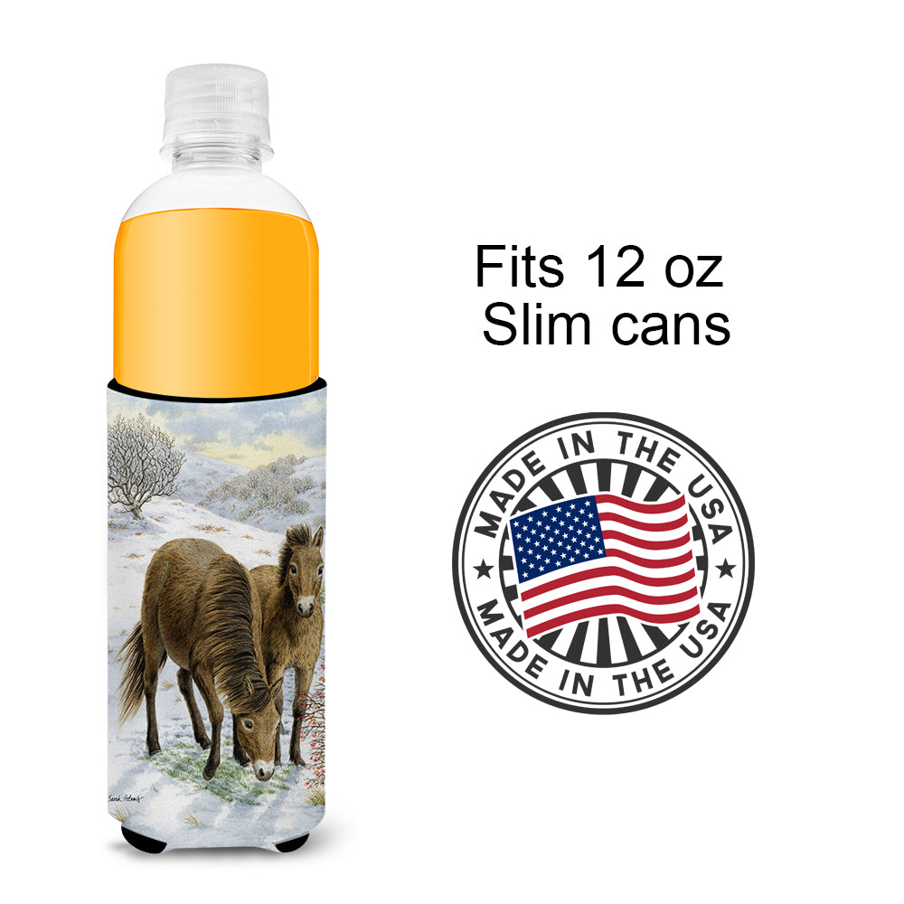 Exmoor Ponies Horse Ultra Beverage Insulators for slim cans ASA2032MUK