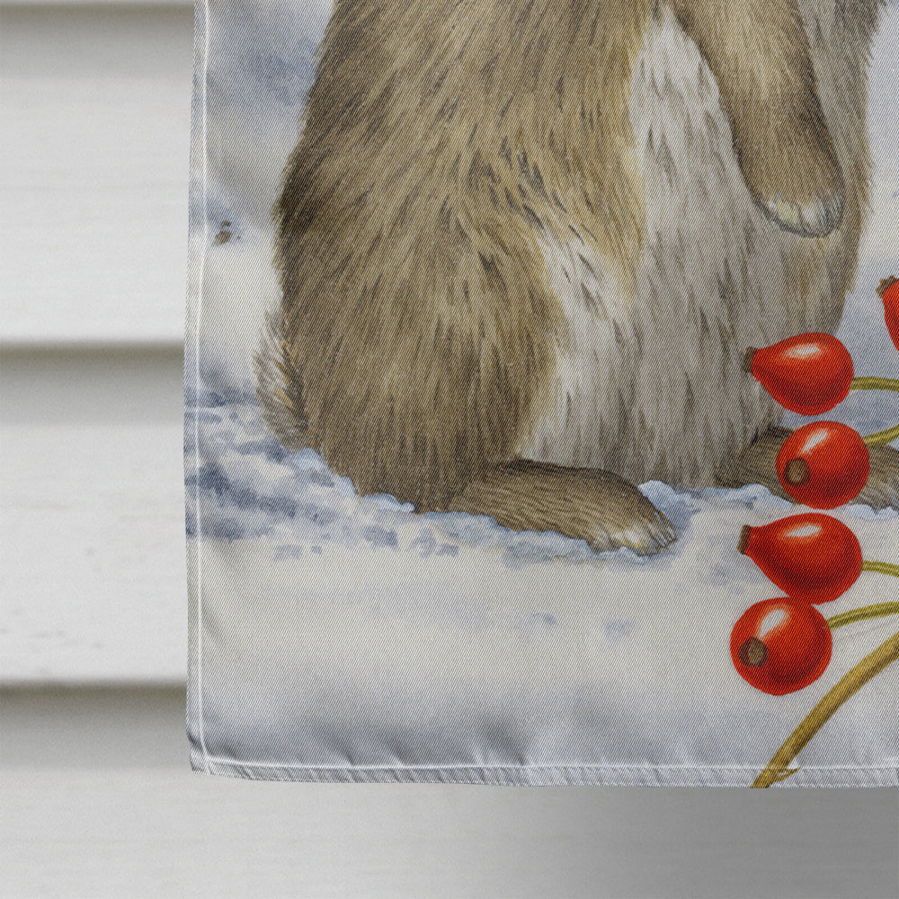 Rabbit with Berries Flag Canvas House Size ASA2035CHF  the-store.com.