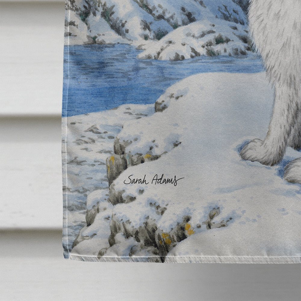 Mountain Hare White Rabbit Flag Canvas House Size ASA2037CHF  the-store.com.
