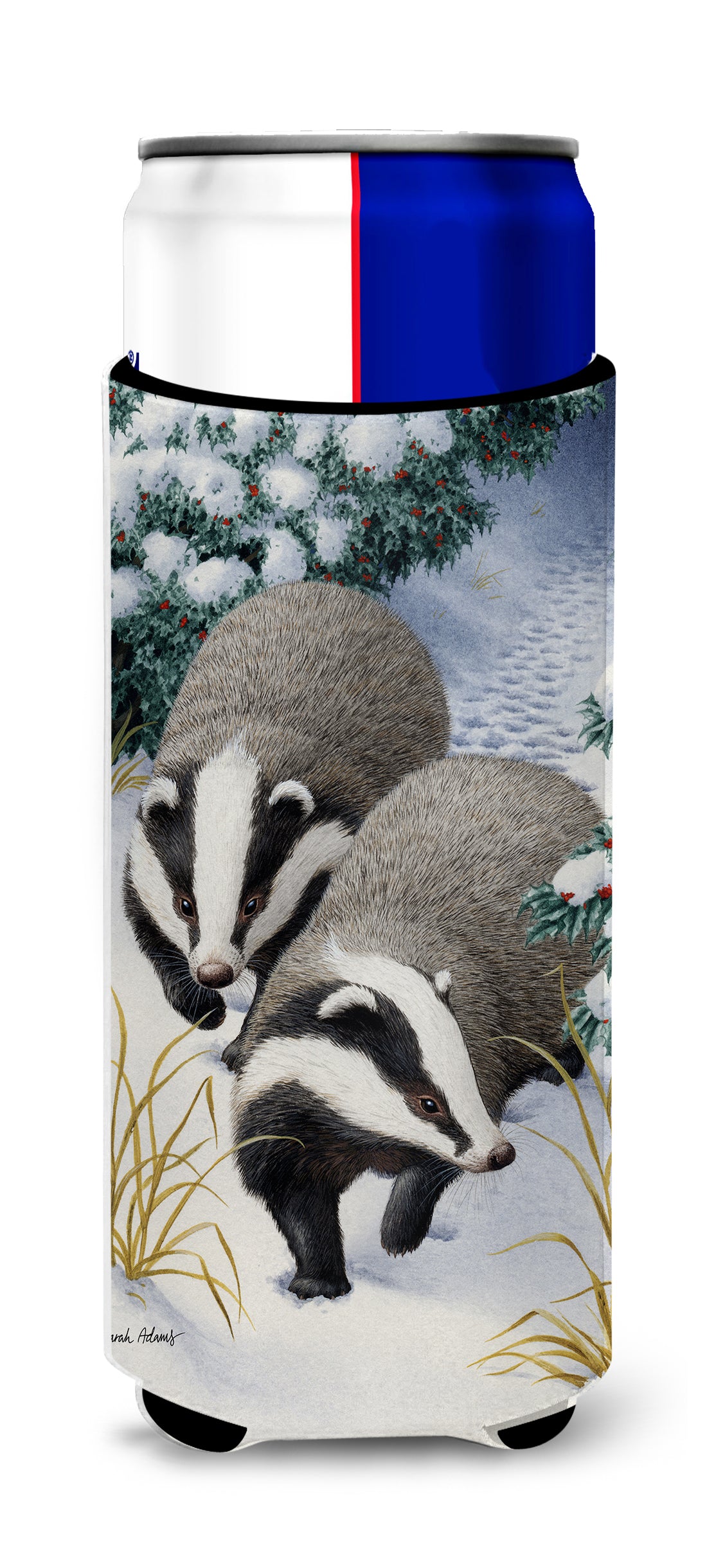 Badgers on the Move Ultra Beverage Insulators for slim cans ASA2038MUK