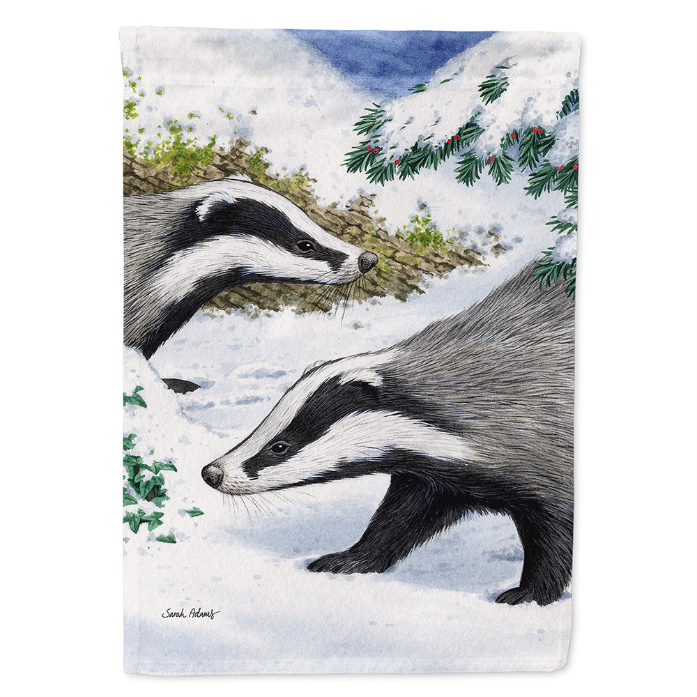 Badgers Look Here Flag Canvas House Size ASA2040CHF