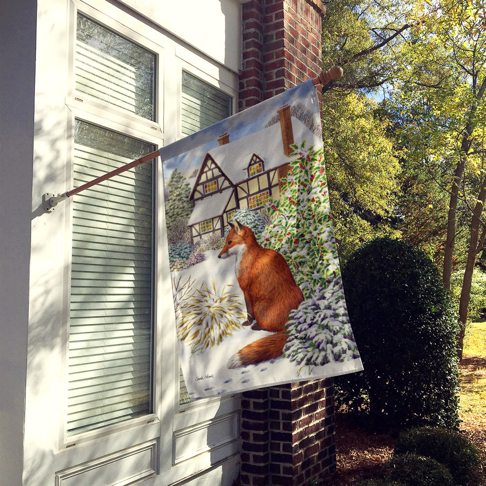 Fox by the Cottage Flag Canvas House Size ASA2046CHF  the-store.com.
