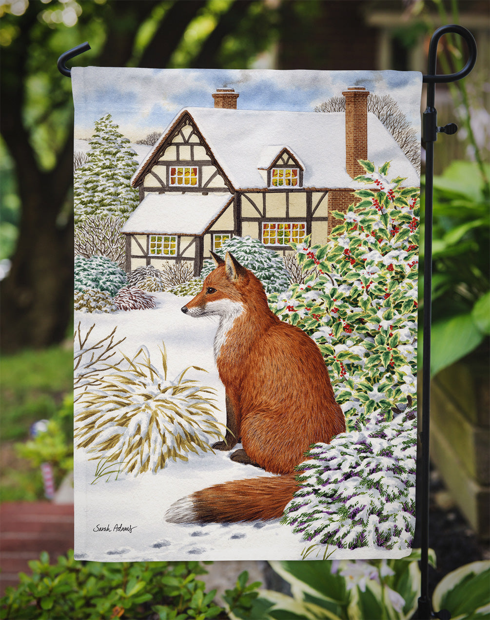 Fox by the Cottage Flag Garden Size ASA2046GF.