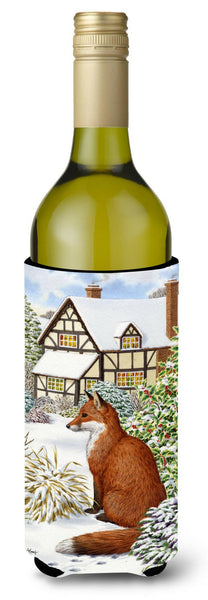 Fox by the Cottage Wine Bottle Beverage Insulator Hugger ASA2046LITERK by Caroline's Treasures