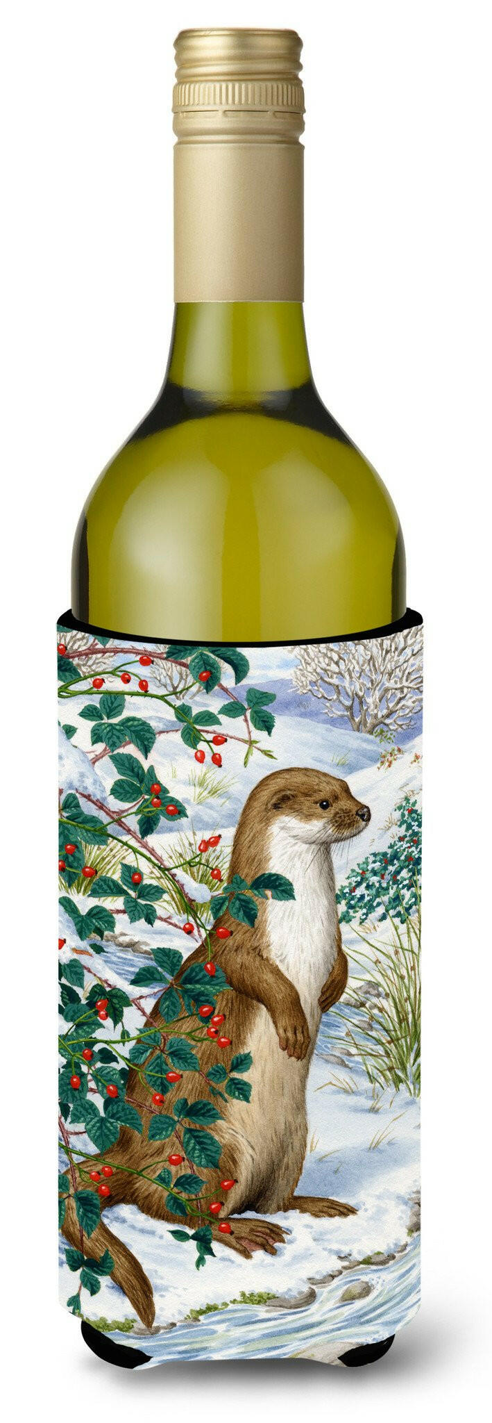 Otter Wine Bottle Beverage Insulator Hugger ASA2047LITERK by Caroline&#39;s Treasures