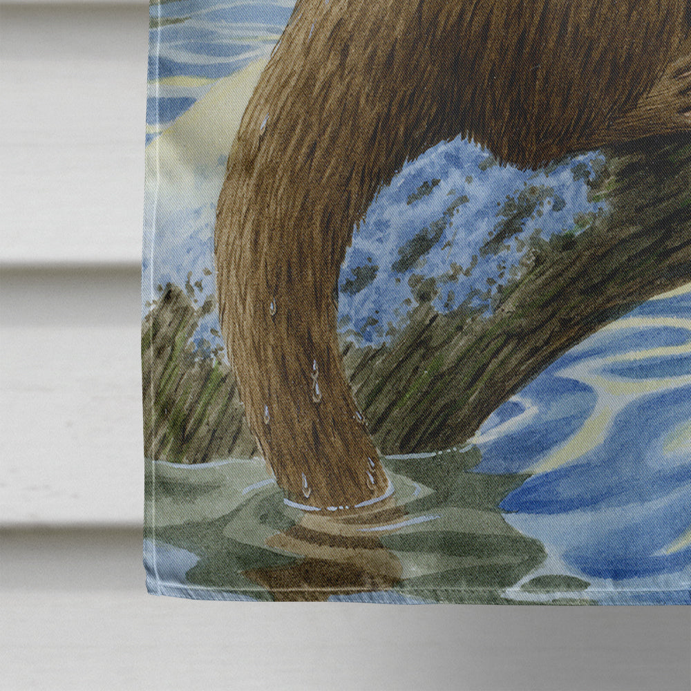 Otter on the bank Flag Canvas House Size ASA2050CHF  the-store.com.
