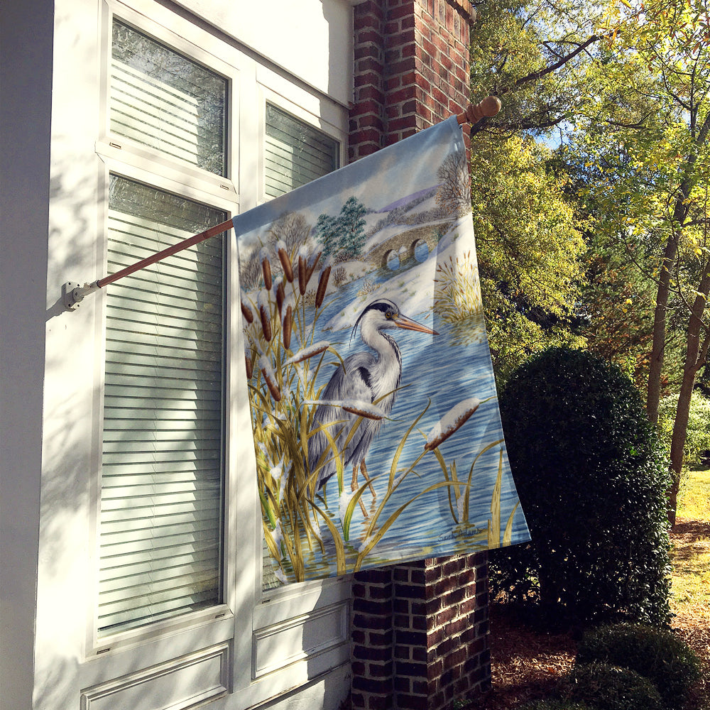 Blue Heron Flag Canvas House Size ASA2057CHF