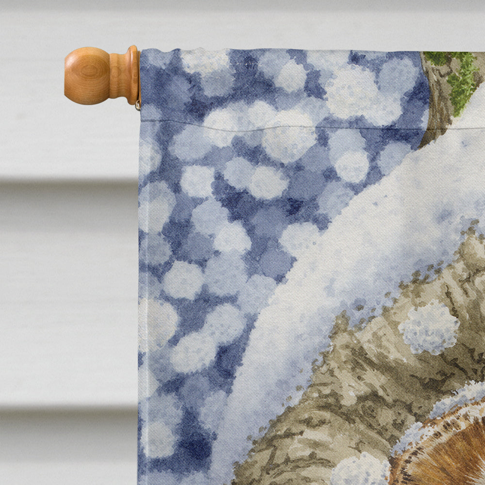 Tawny Owl in the Tree Flag Canvas House Size ASA2060CHF