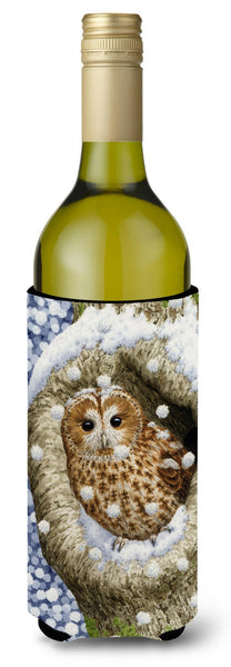 Tawny Owl in the Tree Wine Bottle Beverage Insulator Hugger ASA2060LITERK by Caroline's Treasures