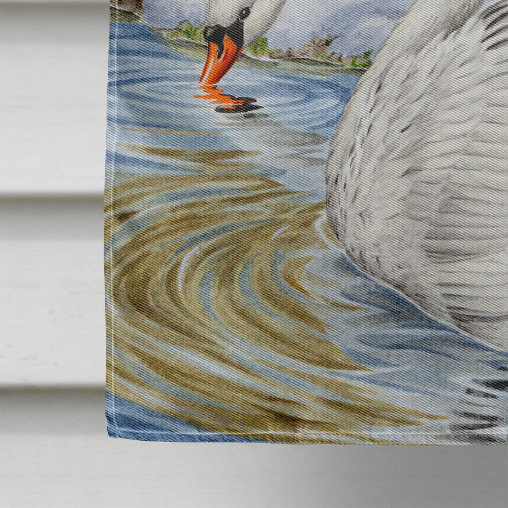 White Swans Flag Canvas House Size ASA2061CHF  the-store.com.