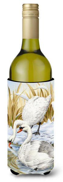 White Swans Wine Bottle Beverage Insulator Hugger ASA2061LITERK by Caroline's Treasures