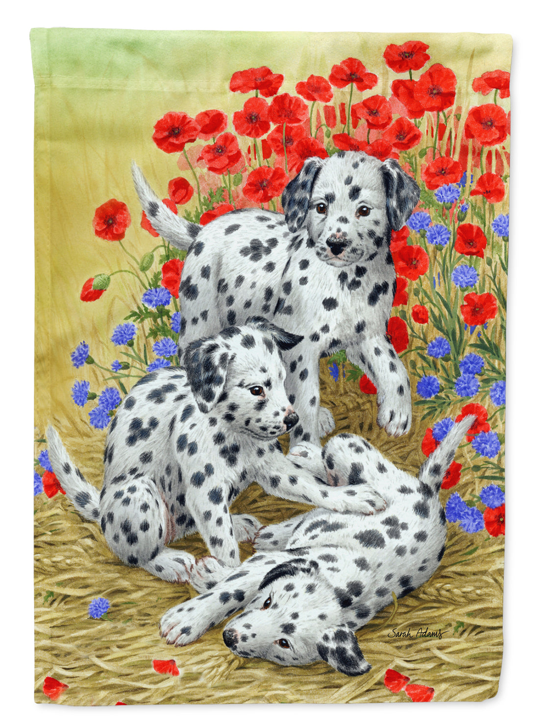 Dalmatian Pups Drapeau Jardin Taille ASA2071GF