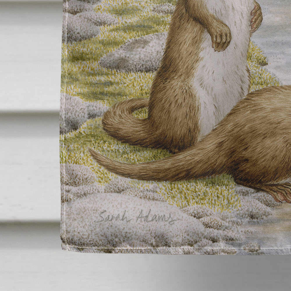 Otter Family Flag Canvas House Size ASA2075CHF  the-store.com.