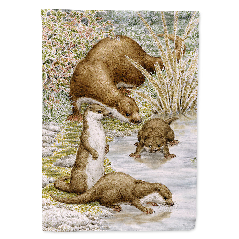 Otter Family Flag Canvas House Size ASA2075CHF  the-store.com.