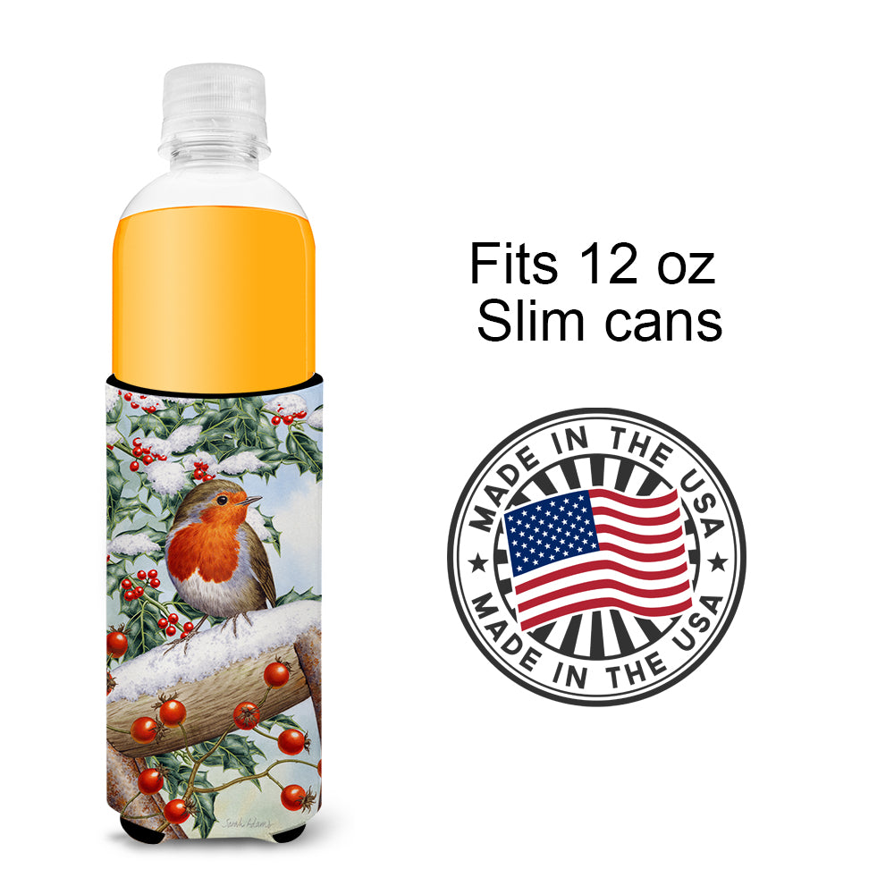European Garden Robin Ultra Beverage Insulators for slim cans ASA2077MUK