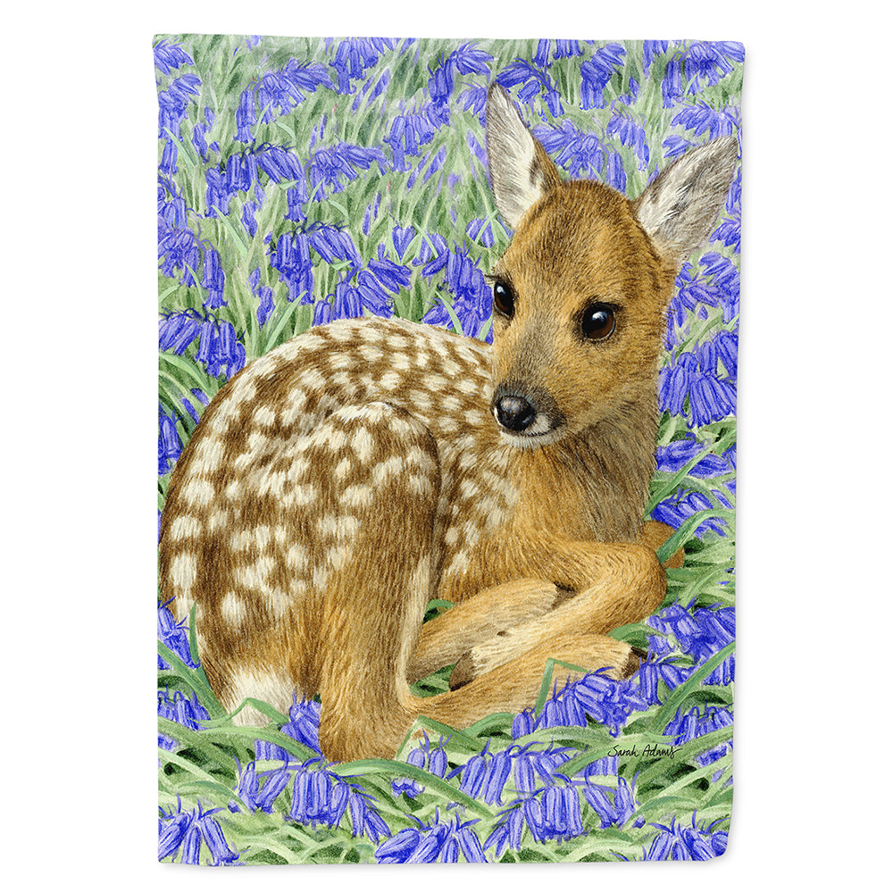 Deer Fawn Flag Canvas House Size ASA2082CHF  the-store.com.