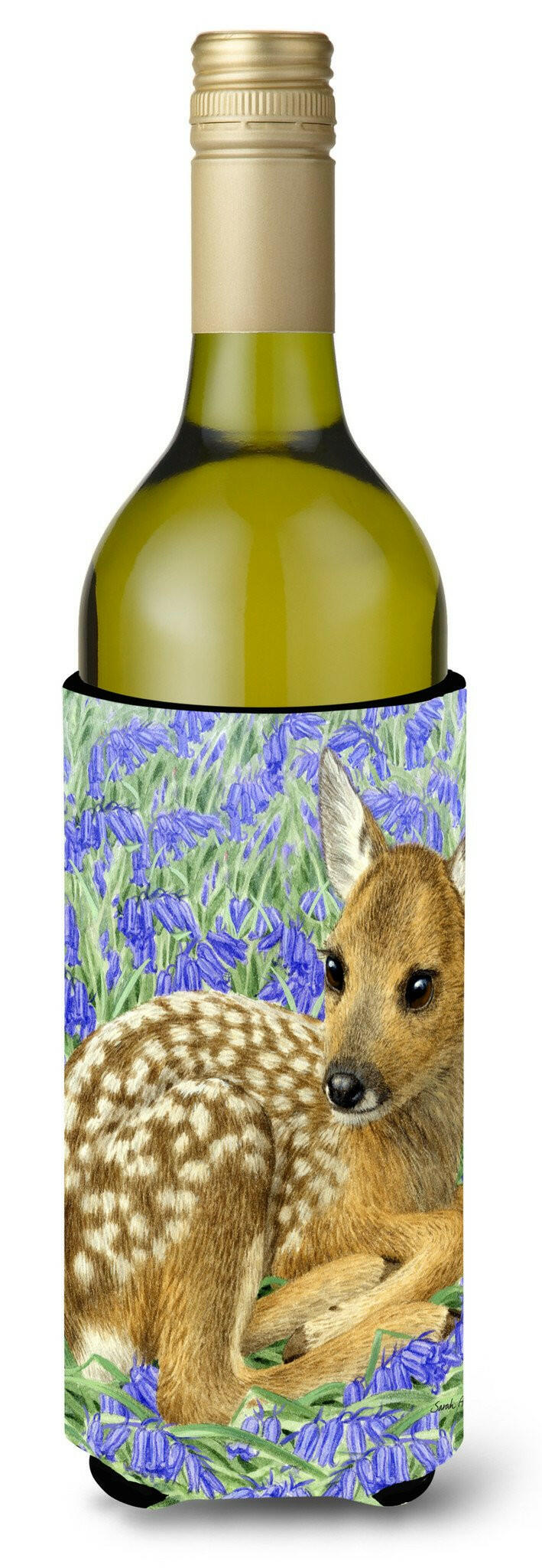 Deer Fawn Wine Bottle Beverage Insulator Hugger ASA2082LITERK by Caroline&#39;s Treasures