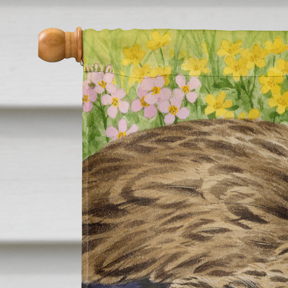 Female Mallard Duck and Ducklings Flag Canvas House Size ASA2084CHF  the-store.com.