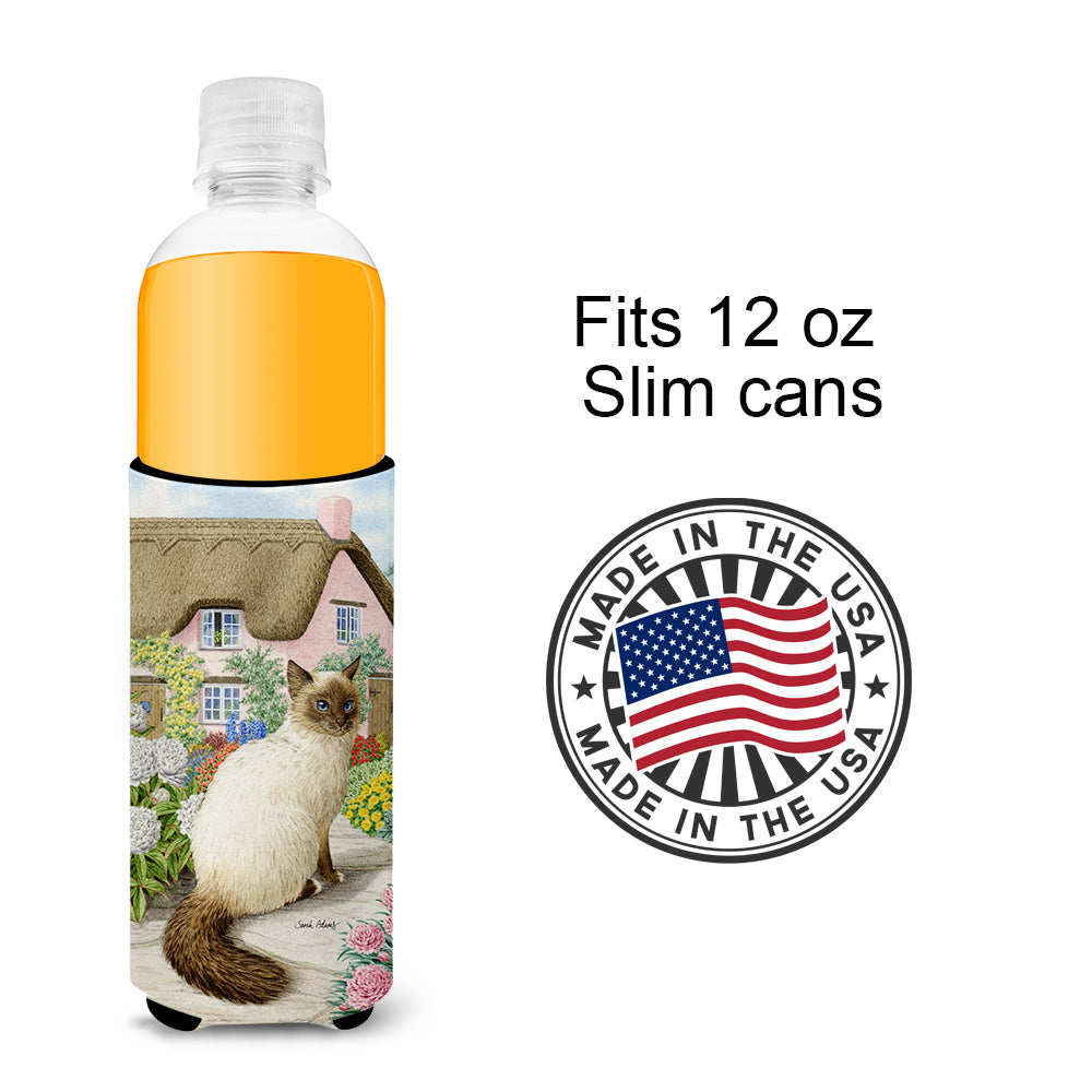 Birman Cat and Cottage Ultra Beverage Insulators for slim cans ASA2086MUK  the-store.com.