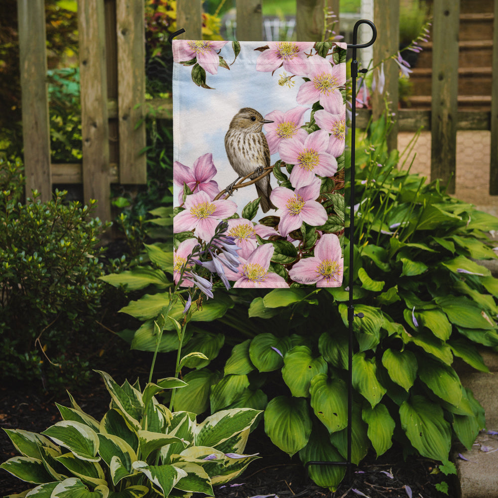 Caroline's Treasures Spotted Flycatcher Garden Flag – Decorative Outdoor Yard Flag ASA2088GF
