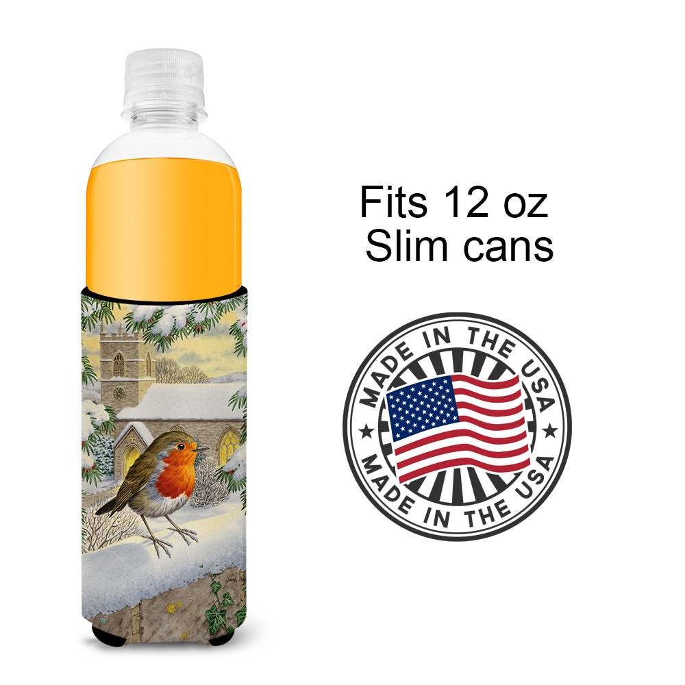 European Robin Waiting Ultra Beverage Insulators for slim cans ASA2090MUK  the-store.com.
