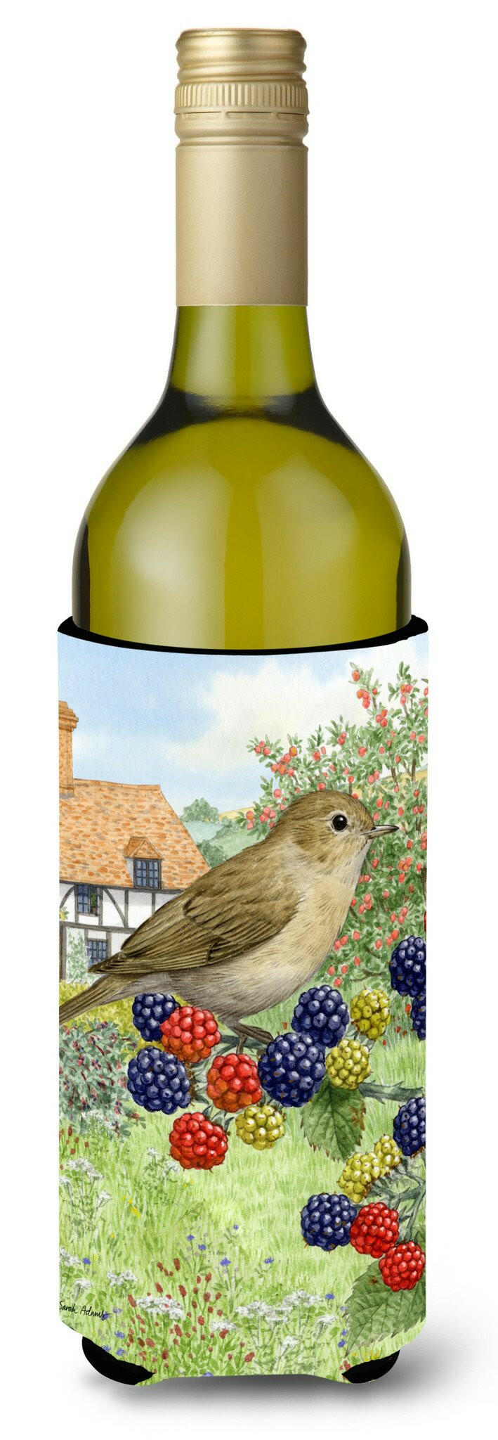 Garden Warbler Wine Bottle Beverage Insulator Hugger ASA2096LITERK by Caroline&#39;s Treasures