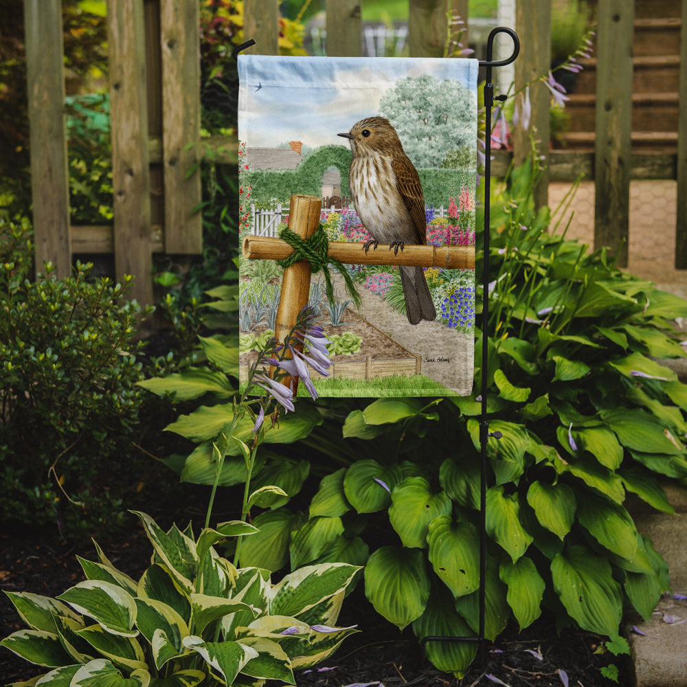 Caroline's Treasures Spotted Flycatcher Garden Flag – Decorative Outdoor Yard Flag ASA2100GF