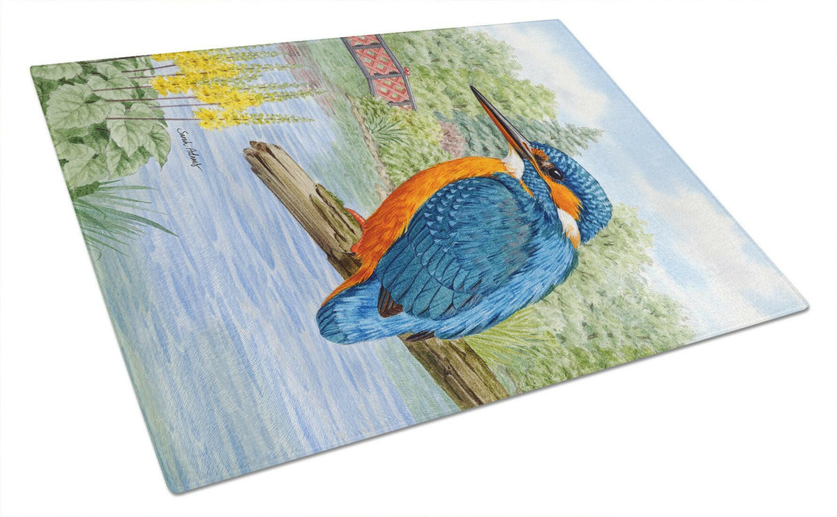 Kingfisher Glass Cutting Board Large ASA2104LCB by Caroline&#39;s Treasures